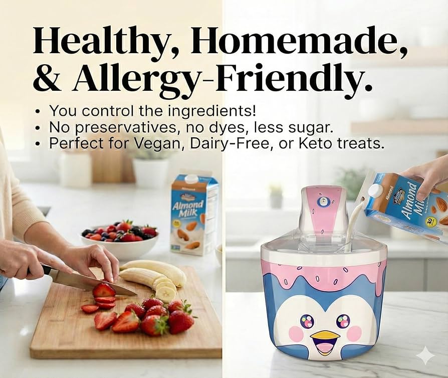 Amazon.com: Cooler Concepts 1.2 Qt Penguin Electric Ice Cream Amazon.com: Cooler Concepts 1.2 Qt Penguin Electric Ice Cream